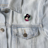 Harajuku Girl Ayaka Ronde Button 3,2 Cm (In situ)