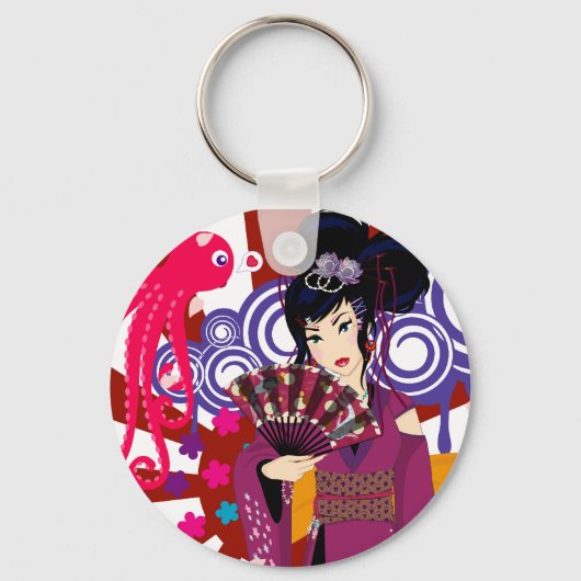 Harajuku Girl Ayaka Sleutelhanger (Voorkant)