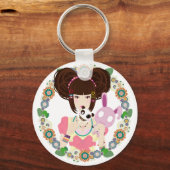 Harajuku Girl Yuriko - grens Sleutelhanger (Voorkant)