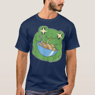 Harajuku Kawaii Ramen Japanese Cute Frog Anime Man T-shirt