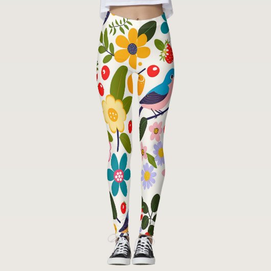 Harajuku-patroon Leggings (Voorkant)
