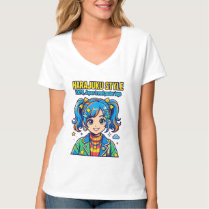 Harajuku stijl Tokyo Japan Reisposter Logo Meisje T-shirt