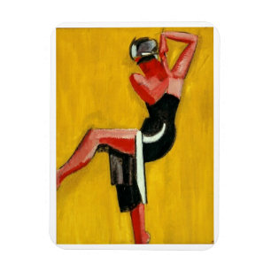 Harald Giersing, Dancer on Yellow Background, 1920 Magneet