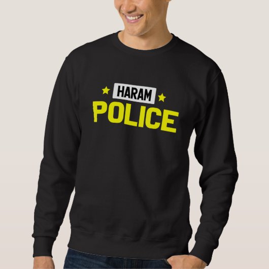 Haram Politie Moslim Islam Trui (Voorkant)
