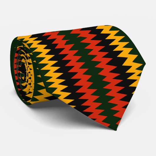 Harambe Afrocentrische print Stropdas (Opgerold)