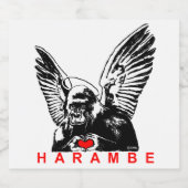 Harambe Bier Etiket (Enkel label)