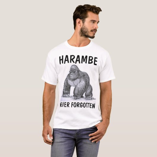 HARAMBE GORILLA T-shirts (Voorkant volledig)