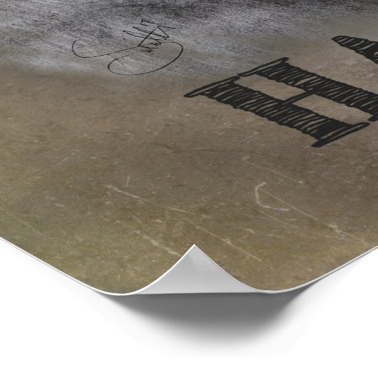 Harambe (Grafiettekening) Poster (Hoek)