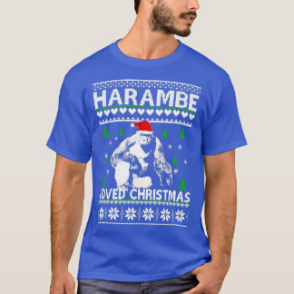 Harambe hield van kersttrui t-shirt
