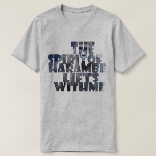 Harambe Lifts met mij T-shirt (Design voorkant)