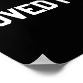 Harambe Loved Football Poster (Hoek)