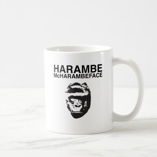 Harambe McHarambeface Koffiemok (Rechts)
