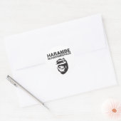 Harambe McHarambeface Ronde Sticker (Envelop)