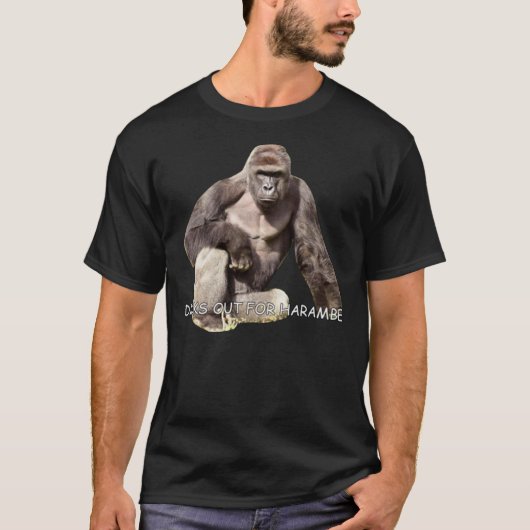 Harambe - Memorial Essential T-Shirt (Voorkant)