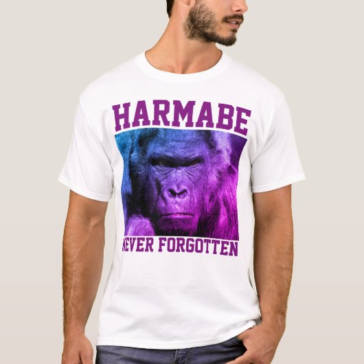 HARAMBE NOOIT VERGETEN T-shirts (Voorkant)