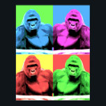 Harambe Pop Art Poster<br><div class="desc">Harambe Pop Art Poster De tragische dood van Harambe de gorilla vatte de werelden in 2016. Dit poster is ontworpen om zijn leven en dood te herdenken.</div>