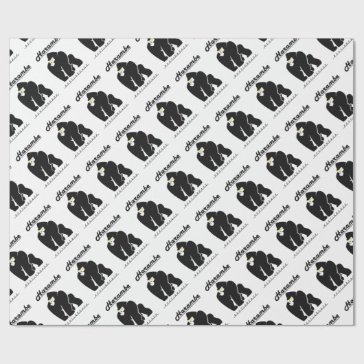 HARAMBE REST IN PEACE T-SHIRT CADEAUPAPIER (Vlak)