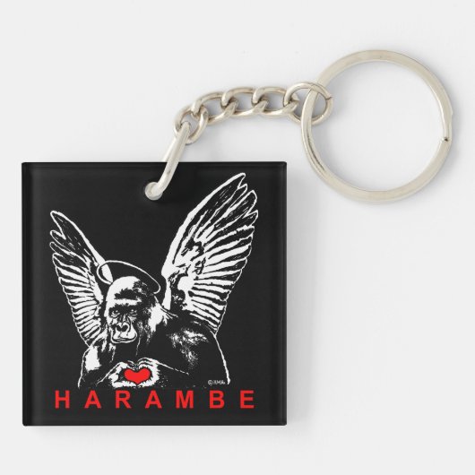 Harambe Sleutelhanger (Achterkant)