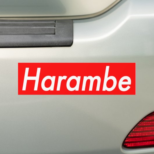 Harambe sticker (Op auto)