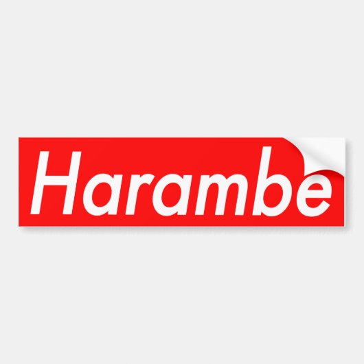 Harambe sticker (Voorkant)
