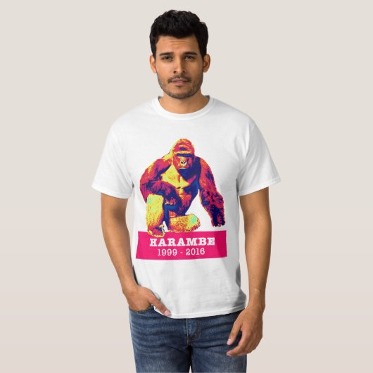 Harambe T-shirt (Voorkant volledig)