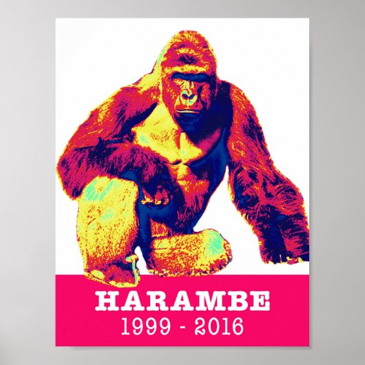 Harambe Tribute Poster (Voorkant)