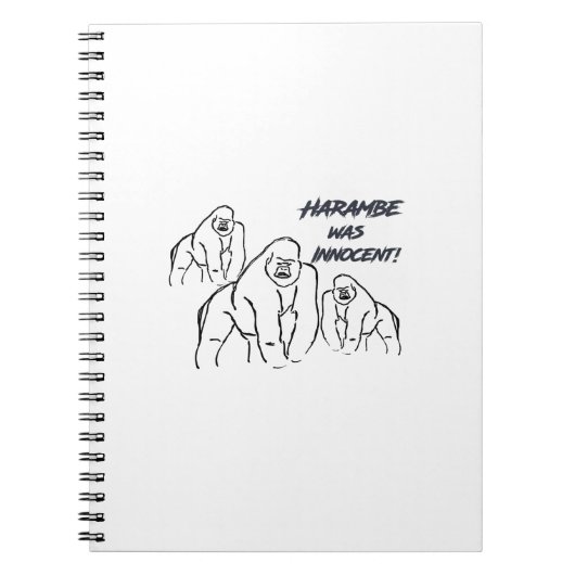 Harambe was Innocent! Notitieboek (Voorkant)