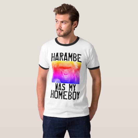 HARAMBE WAS MIJN HOMEBOY T-shirts (Voorkant volledig)