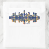 Harare Skyline Rechthoekige Sticker (Tas)