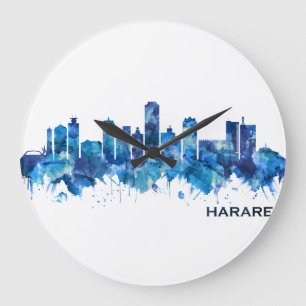 Harare Zimbabwe Skyline Blue Grote Klok