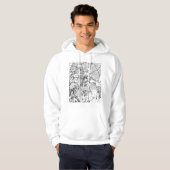 Harare Zimbabwe Stadkaart Hoodie (Voorkant volledig)