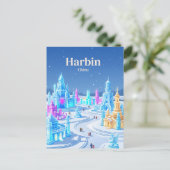 Harbin, China Briefkaart (Staand voorkant)