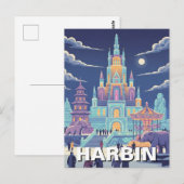 Harbin Ijsfestival China Briefkaart (Voorkant / Achterkant)
