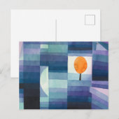 Harbinger of autumn abstract watercolor Paul Klee Briefkaart (Voorkant / Achterkant)