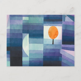 Harbinger of autumn abstract watercolor Paul Klee Briefkaart
