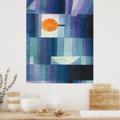 Harbinger of autumn abstract watercolor Paul Klee Poster (Keuken)