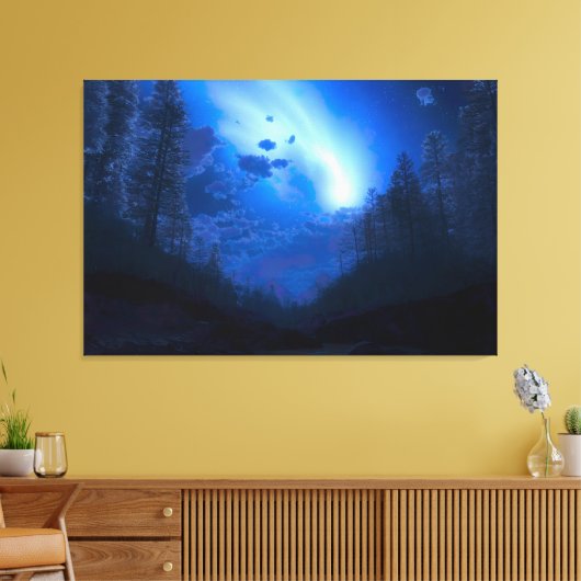 "Harbinger" Triptych Canvas (Insitu (Woonkamer))