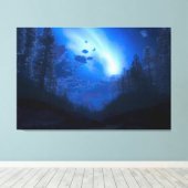 "Harbinger" Triptych Canvas (Insitu (Houten vloer))