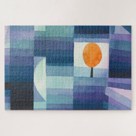 Harbinger van de abstracte waterverf van het najaa legpuzzel