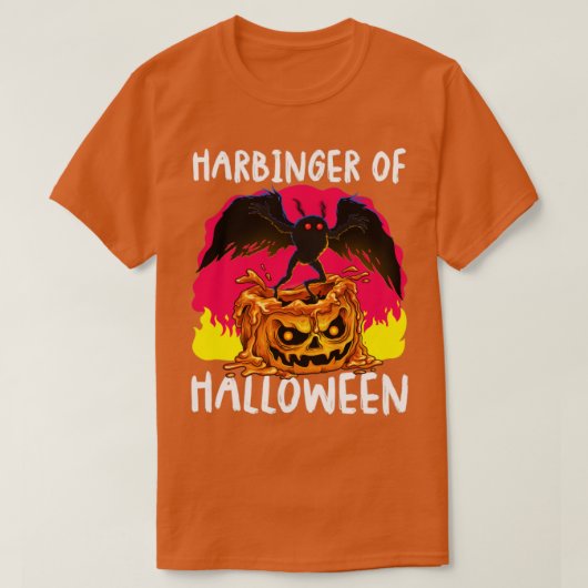 Harbinger van Halloween Mothman Folklore Creepy Cr T-shirt (Design voorkant)