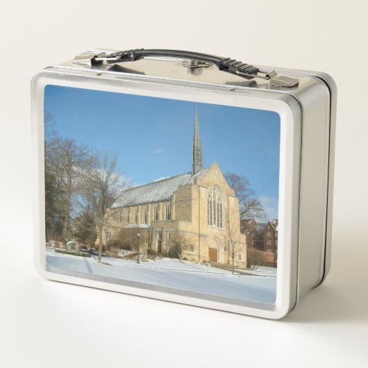 Harbison Chapel in Winter in Grove City College (Achterkant)