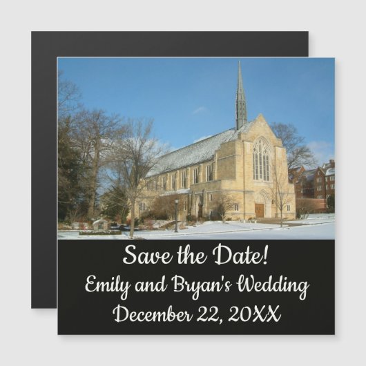 Harbison Chapel in Winter in Grove City College (Voorkant / Achterkant)