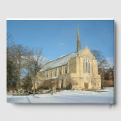 Harbison Chapel in Winter in Grove City College Gastenboek (Achterkant)