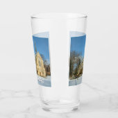 Harbison Chapel in Winter in Grove City College Glas (Links)