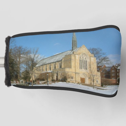 Harbison Chapel in Winter in Grove City College Golfheadcover (Voorkant)