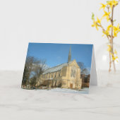 Harbison Chapel in Winter in Grove City College Kaart (Gele Bloem)