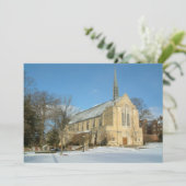 Harbison Chapel in Winter in Grove City College Kaart (Staand voorkant)