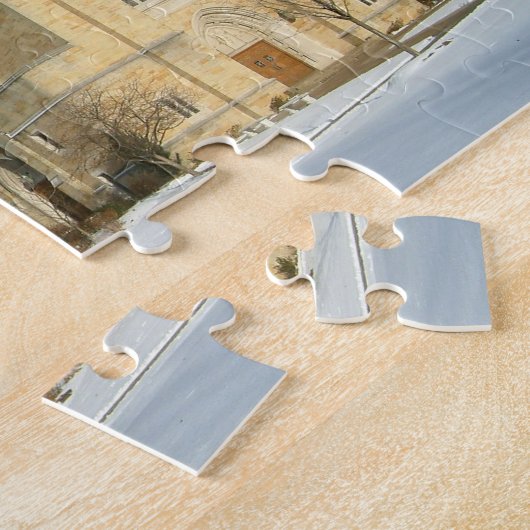 Harbison Chapel in Winter in Grove City College Legpuzzel (Zijkant)