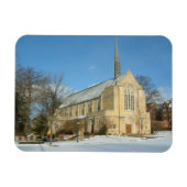 Harbison Chapel in Winter in Grove City College Magneet (Horizontaal)