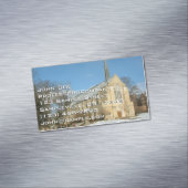Harbison Chapel in Winter in Grove City College Magnetisch Visitekaartje (Voorbeeld)
